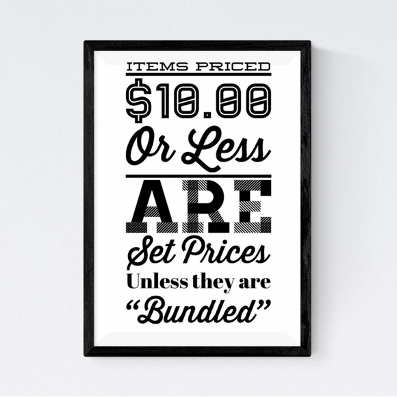 BUNDLING: ITEMS MUST BE BUNDLED W/MORE THAN ONE ITEM OR IT’S NOT A BUNDLE - Picture 1 of 1